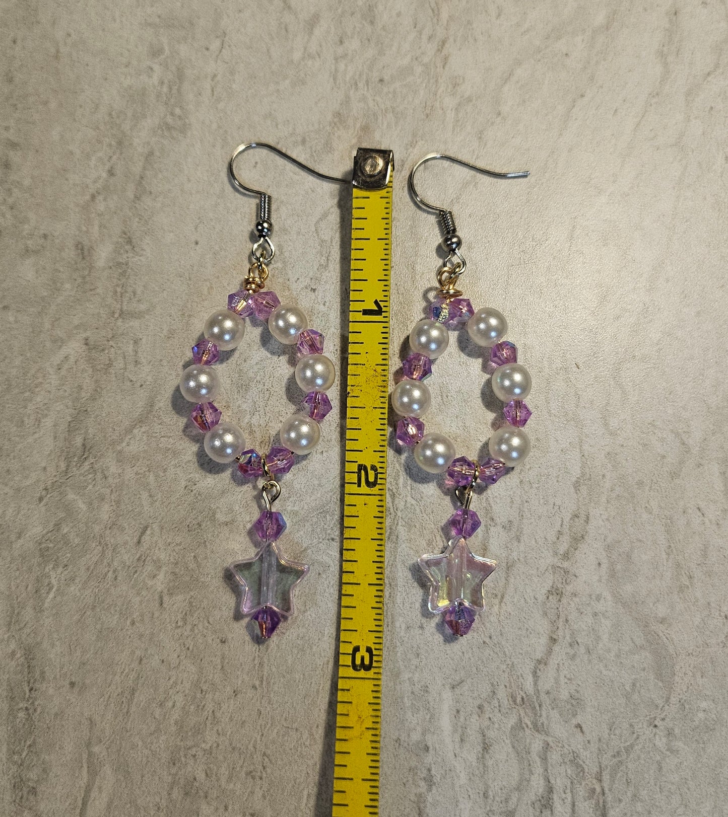 3" Lavender Dream Dangly Earrings