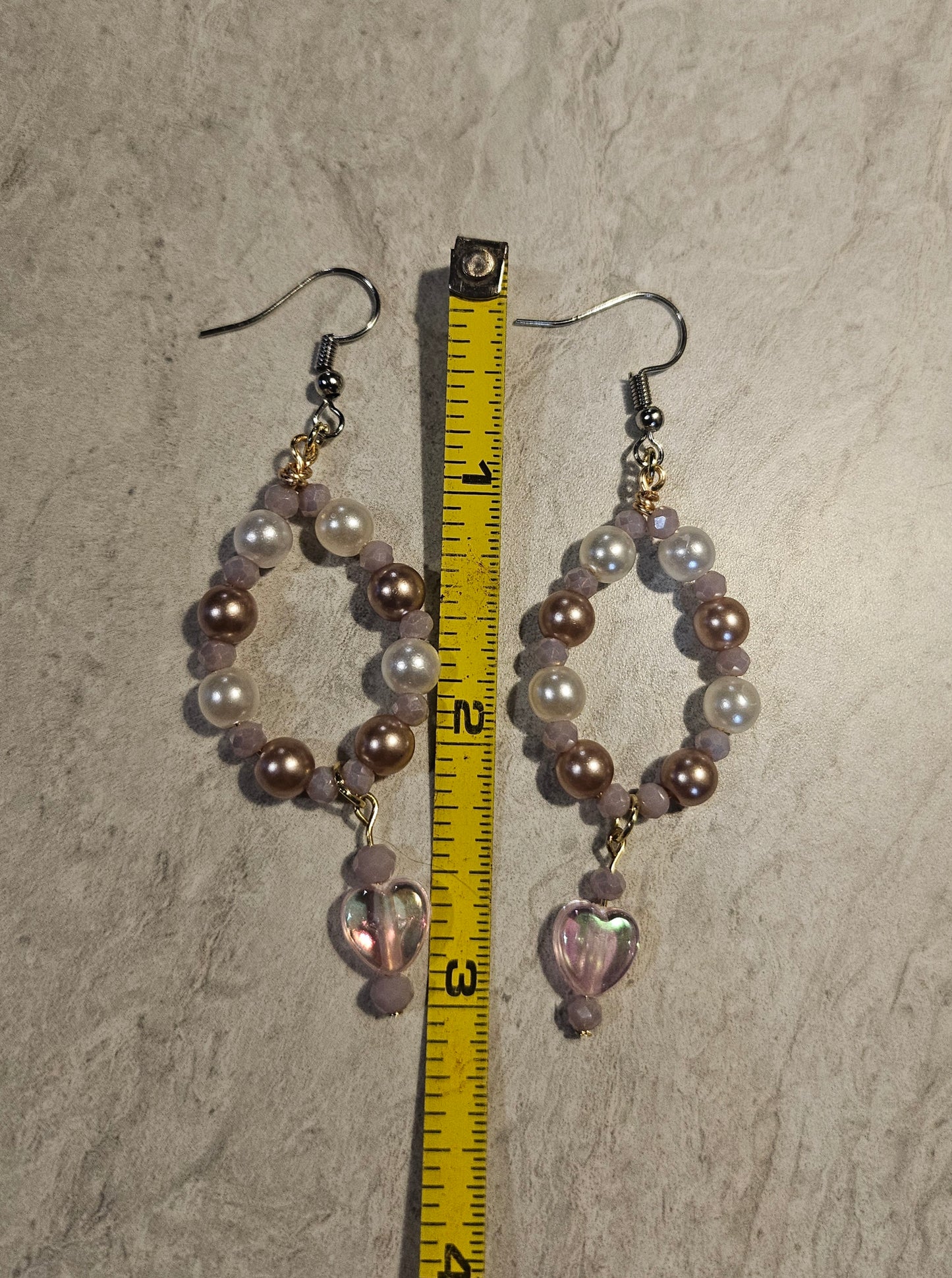 3" Mauve Daydream Earrings