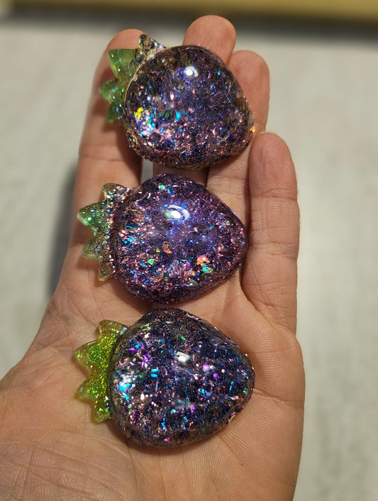Purple Confetti Magnet Set