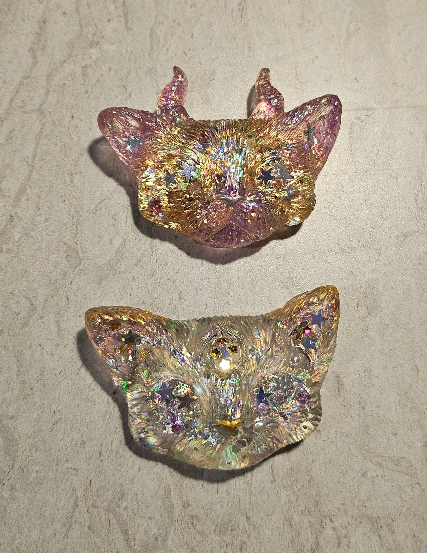 Pink Odd Kitty Magnet Set