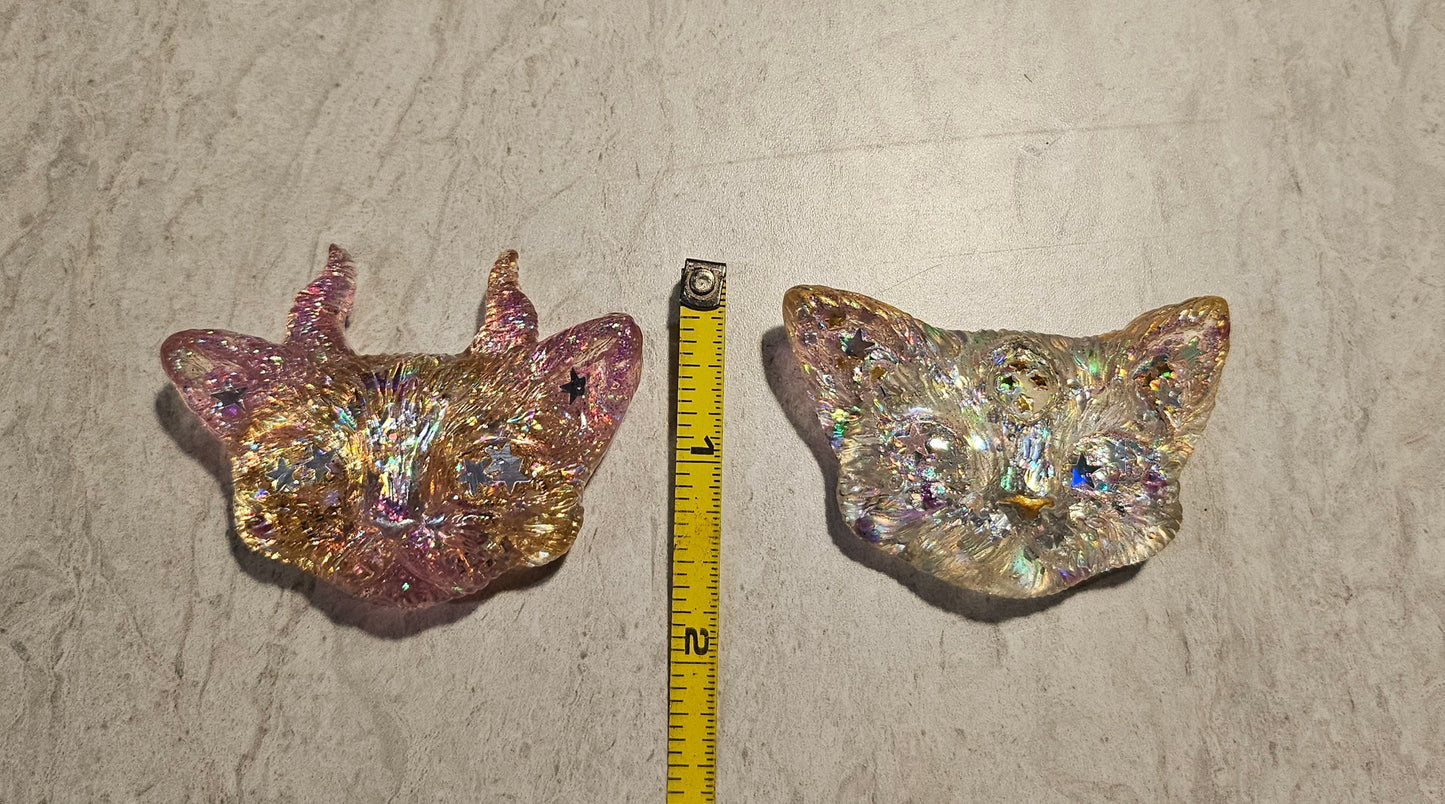 Pink Odd Kitty Magnet Set