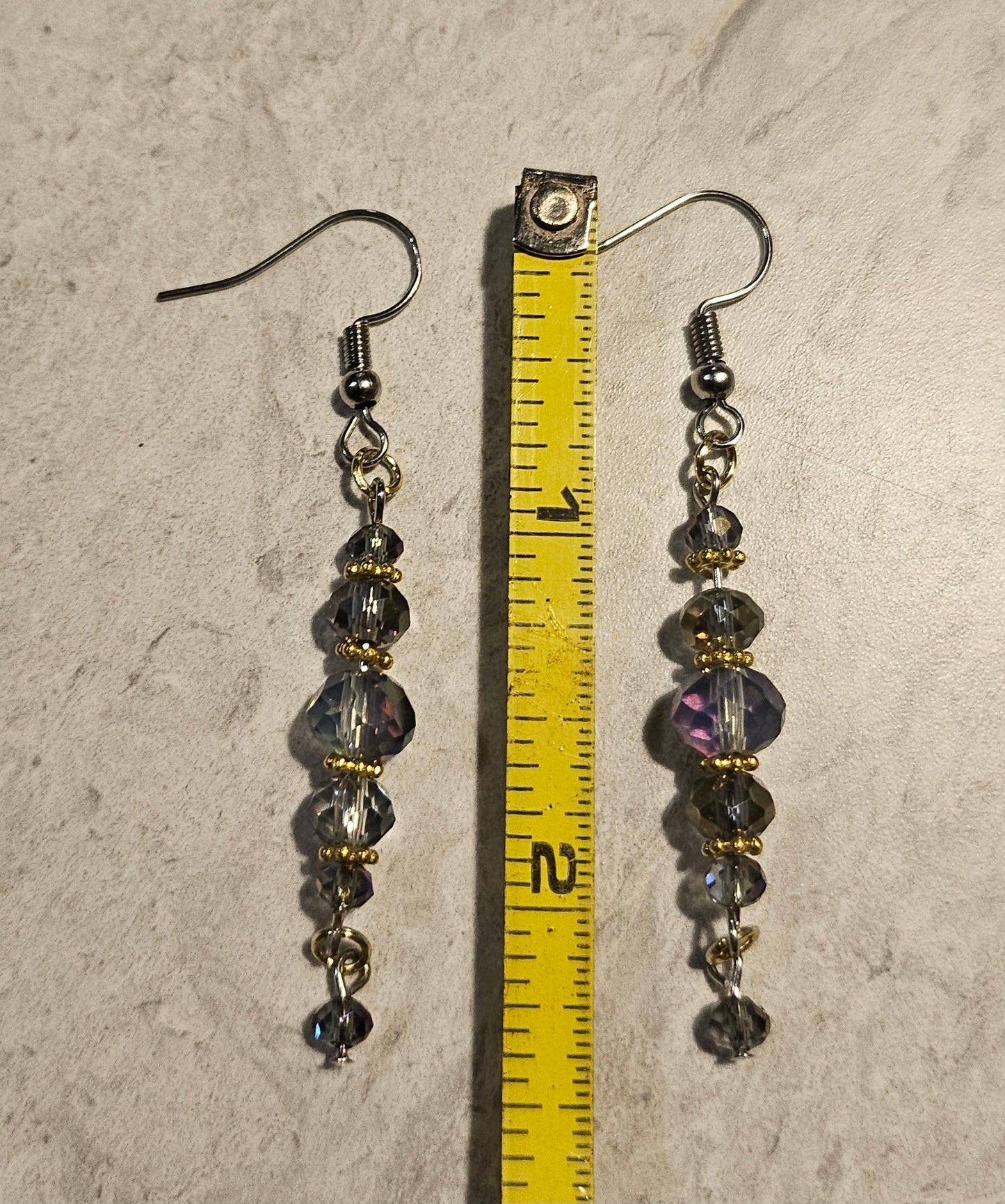 2.5" Iridescent Dangle Earrings