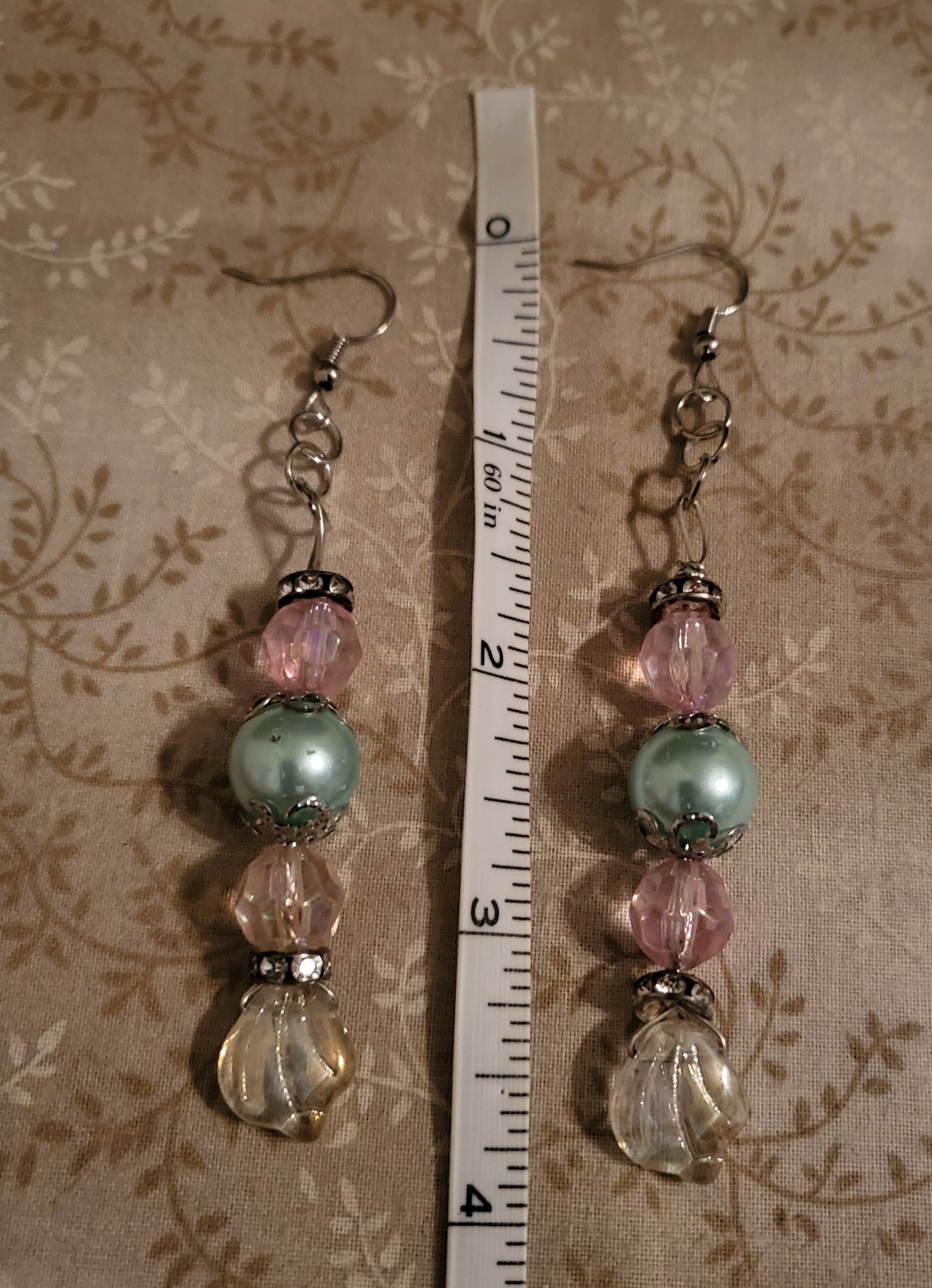 Blue/Pink Mermaid Earrings