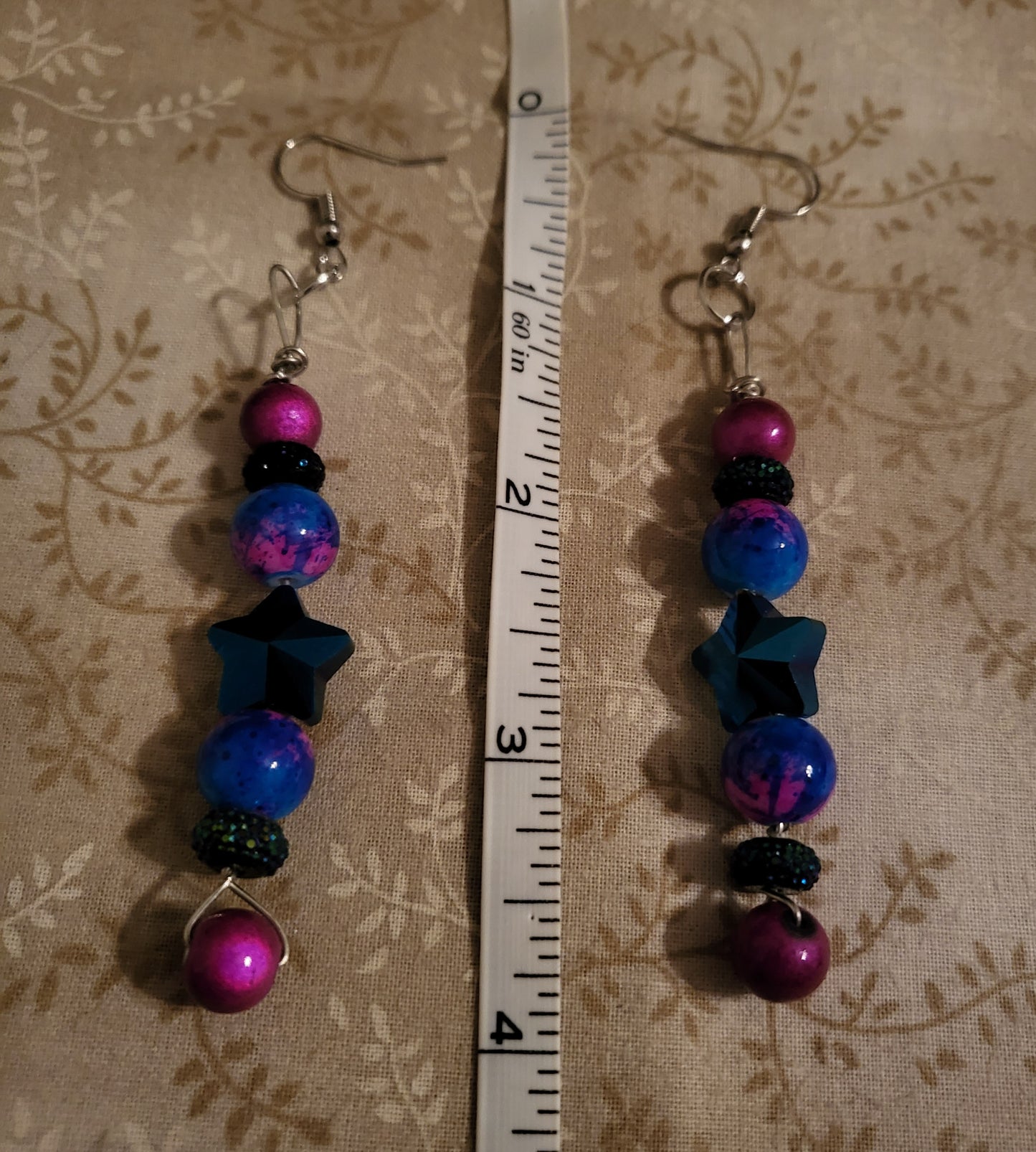 Fuschia Galaxy Earrings