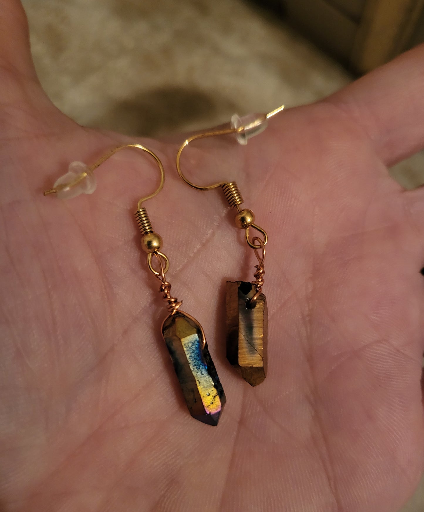 Mini Oilslick Earrings