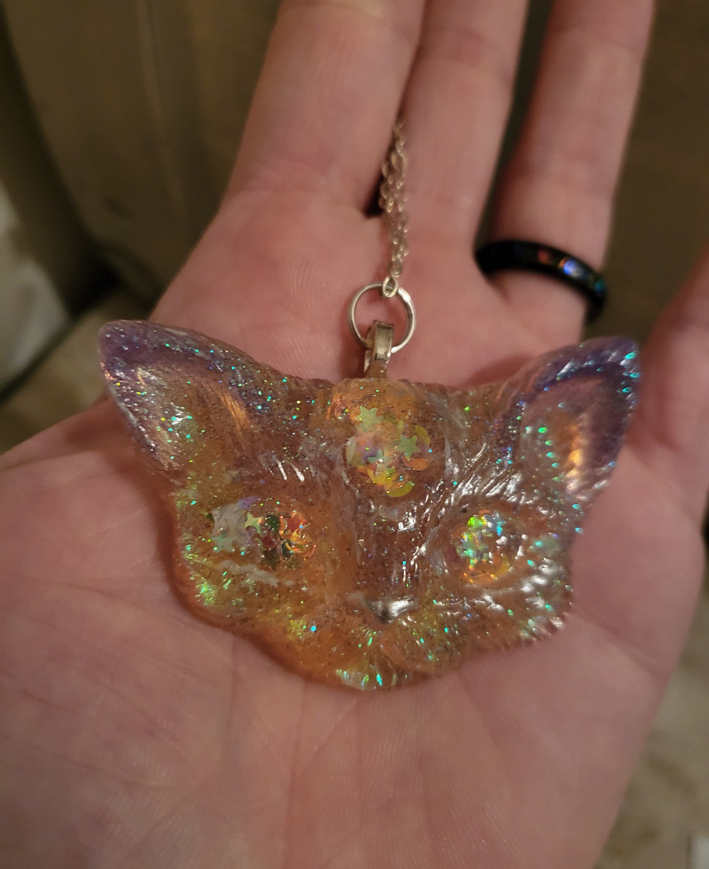 Odd Kitty Purple/Yellow Necklace