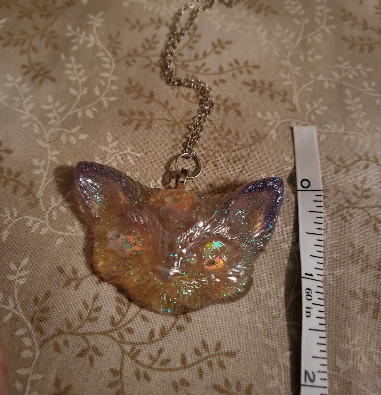 Odd Kitty Purple/Yellow Necklace