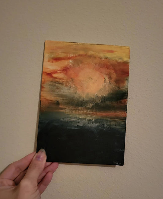 Sherbet Sunset (Acrylic)