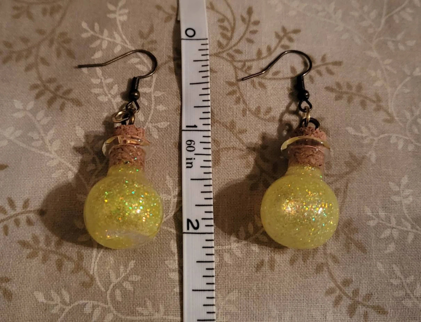 Neon Yellow Potion Earrings