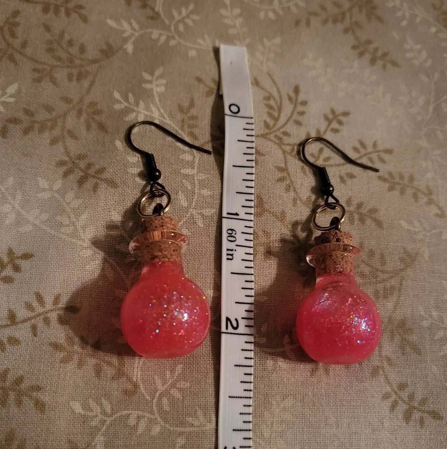 Neon Pink Potion Earrings