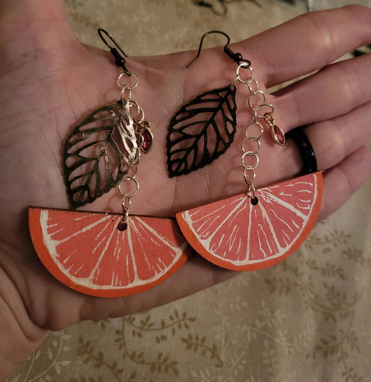 Grapefruit Earrings